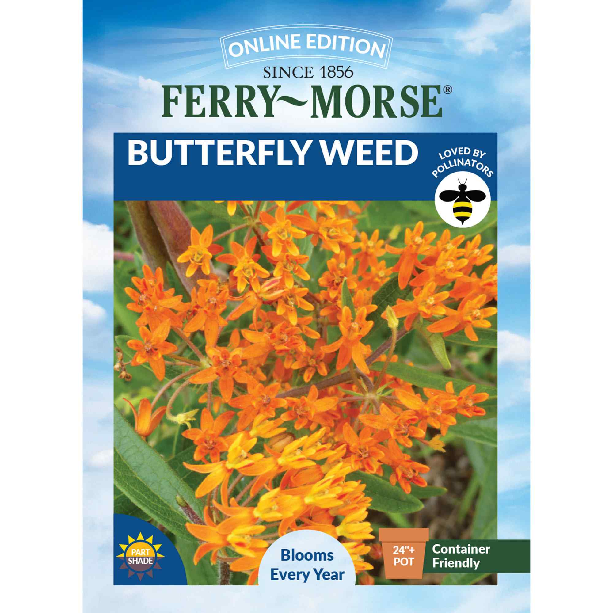 Ferry-Morse Butterfly Weed Front of Packaging
